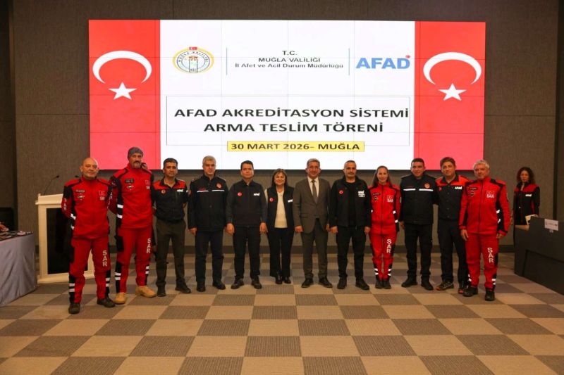 BODRUM BELEDİYESİ BAK EKİBİNE AFAD AKREDİTASYON ARMASI