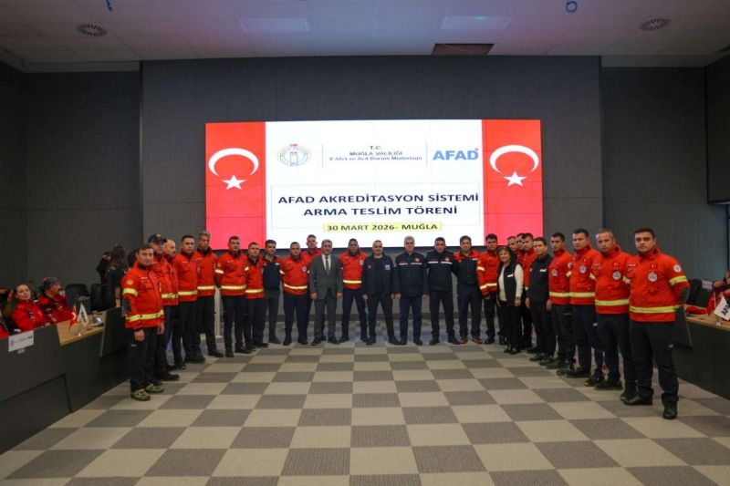 BODRUM BELEDİYESİ BAK EKİBİNE AFAD AKREDİTASYON ARMASI