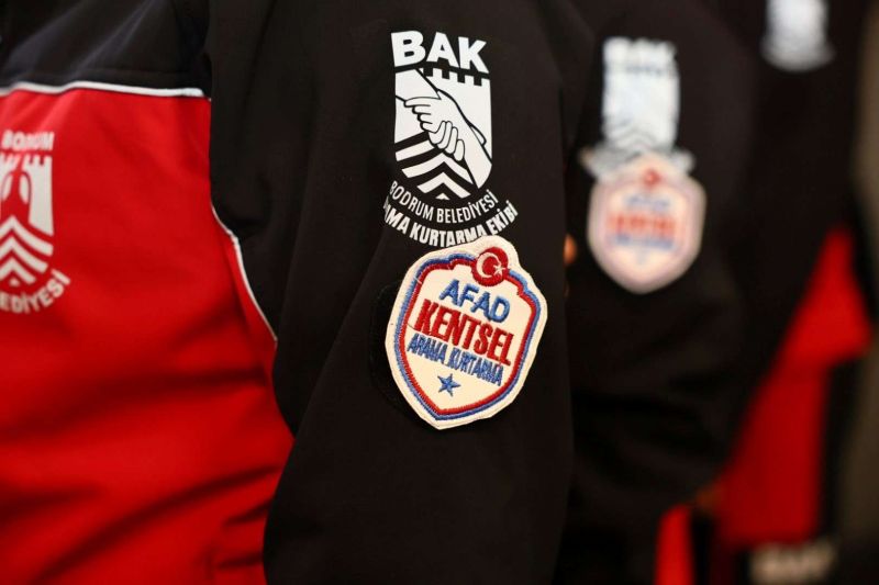 BODRUM BELEDİYESİ BAK EKİBİNE AFAD AKREDİTASYON ARMASI