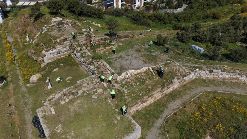 ANTİK HALİKARNASSOS SURLARINDA TURİZM HAFTASI HAZIRLIĞI