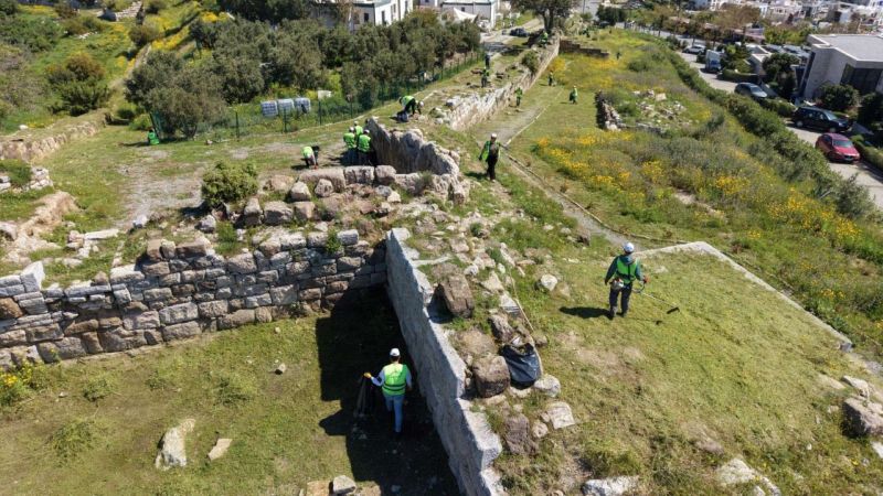 ANTİK HALİKARNASSOS SURLARINDA TURİZM HAFTASI HAZIRLIĞI