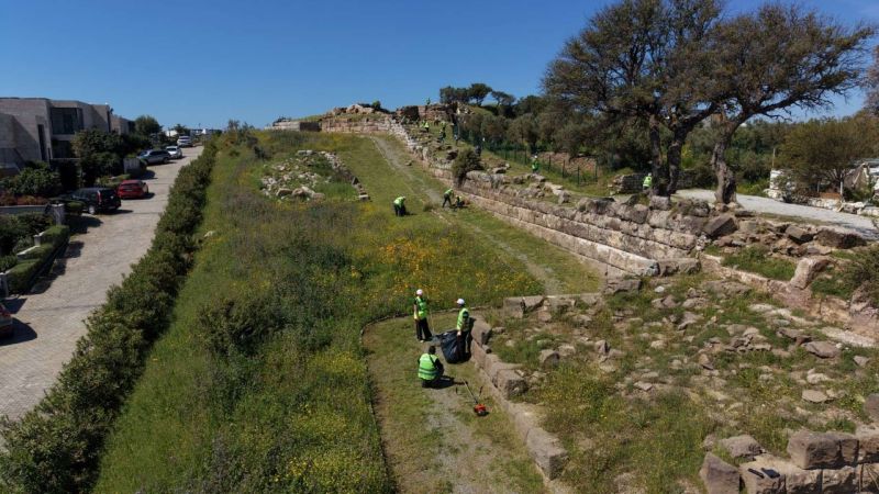 ANTİK HALİKARNASSOS SURLARINDA TURİZM HAFTASI HAZIRLIĞI