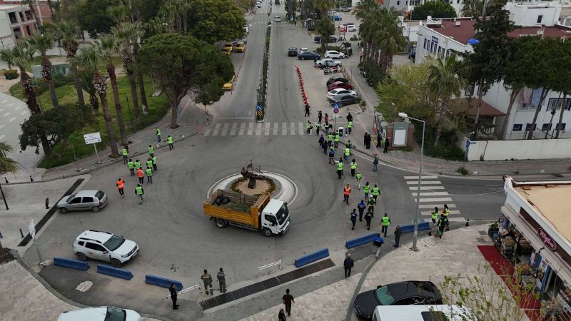 BODRUM’DA TEMİZLİK SEFERBERLİĞİ YENİDEN BAŞLADI