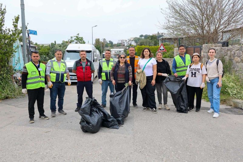 BODRUM’DA TEMİZLİK SEFERBERLİĞİ YENİDEN BAŞLADI