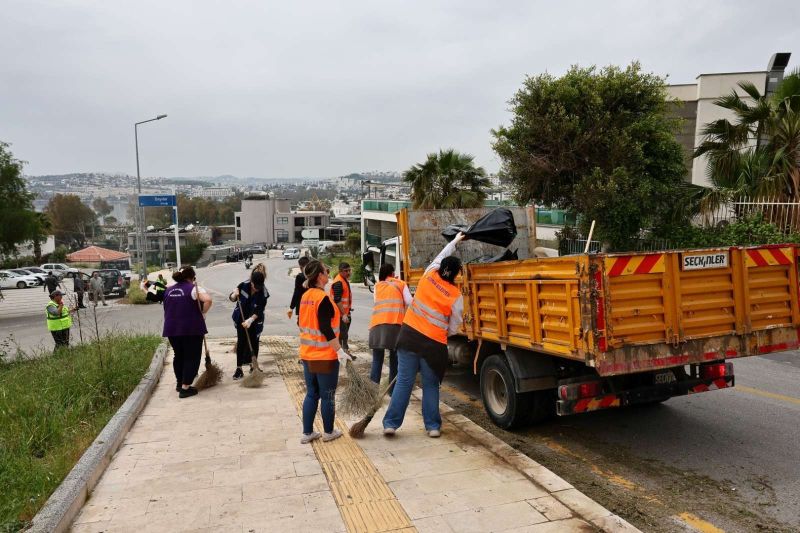 BODRUM’DA TEMİZLİK SEFERBERLİĞİ YENİDEN BAŞLADI