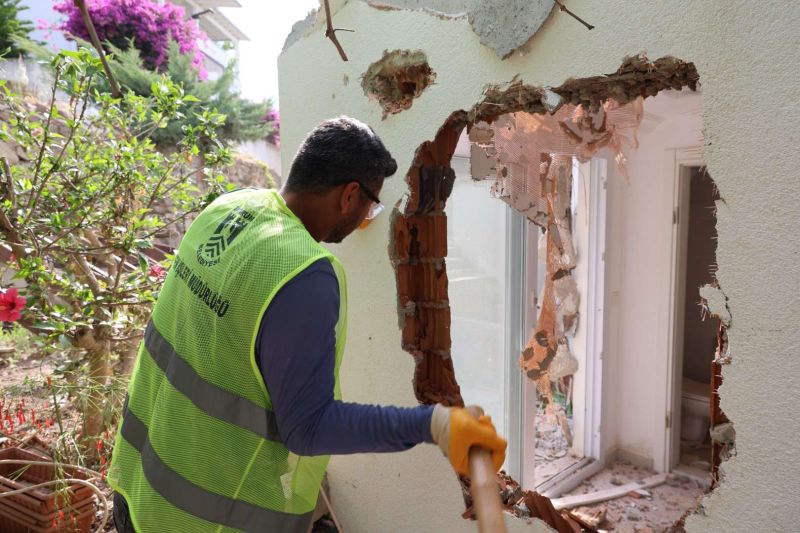 BODRUM BELEDİYESİ KAÇAK YAPIYA GEÇİT VERMİYOR