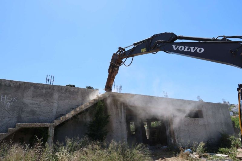 BODRUM BELEDİYESİ KAÇAK YAPIYA GEÇİT VERMİYOR