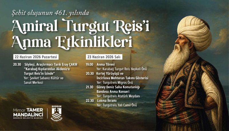 AMİRAL TURGUT REİS’İ ANMA ETKİNLİKLERİ