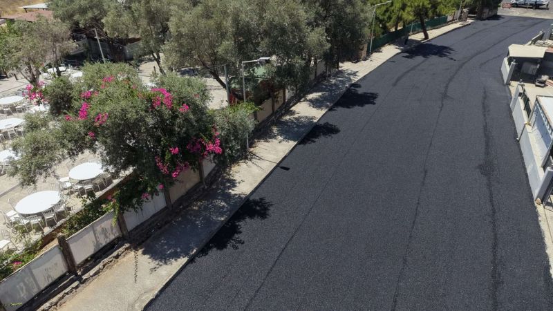 BERGAMUT CADDESİ İLE DERVİŞ GÖRGÜN CADDESİNDE ÇALIŞMALAR TAMAMLANDI