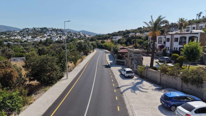 BERGAMUT CADDESİ İLE DERVİŞ GÖRGÜN CADDESİNDE ÇALIŞMALAR TAMAMLANDI