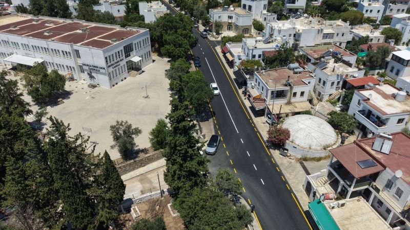 BERGAMUT CADDESİ İLE DERVİŞ GÖRGÜN CADDESİNDE ÇALIŞMALAR TAMAMLANDI
