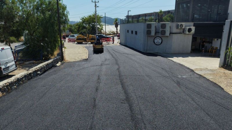 BERGAMUT CADDESİ İLE DERVİŞ GÖRGÜN CADDESİNDE ÇALIŞMALAR TAMAMLANDI