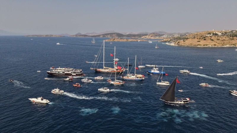 DENİZCİLİK VE KABOTAJ BAYRAMI'NIN 100. YILI BODRUM'DA KUTLANDI