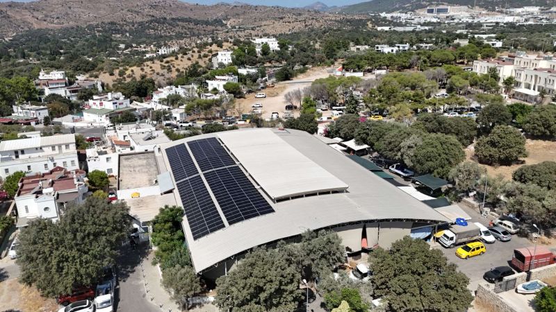 BODRUM BELEDİYESİ, GÜNEŞTEN 106 BİN 500 KWH TEMİZ ENERJİ ÜRETTİ