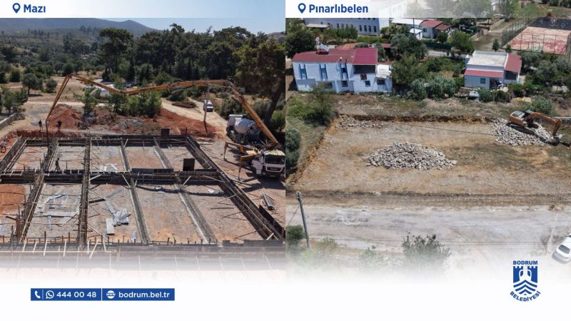 MAZI VE PINARLIBELEN'DE PAZAR YERİ ÇALIŞMALARI SÜRÜYOR