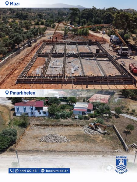 MAZI VE PINARLIBELEN'DE PAZAR YERİ ÇALIŞMALARI SÜRÜYOR