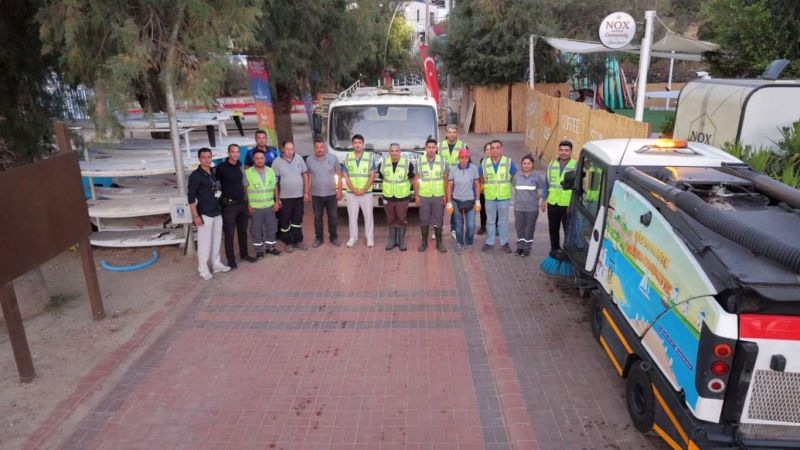 BİTEZ YALISINDA KAPSAMLI TEMİZLİK ÇALIŞMASI