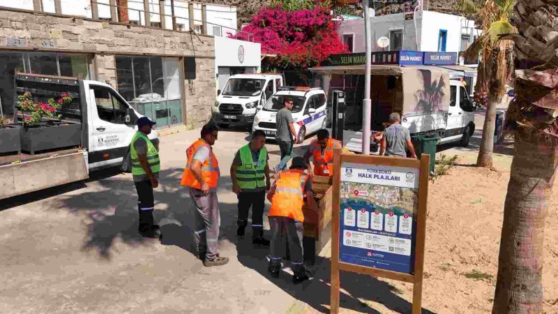 TÜRKBÜKÜ’NDEKİ HALK PLAJLARINDA DÜZENLEME ÇALIŞMALARI TAMAMLANDI