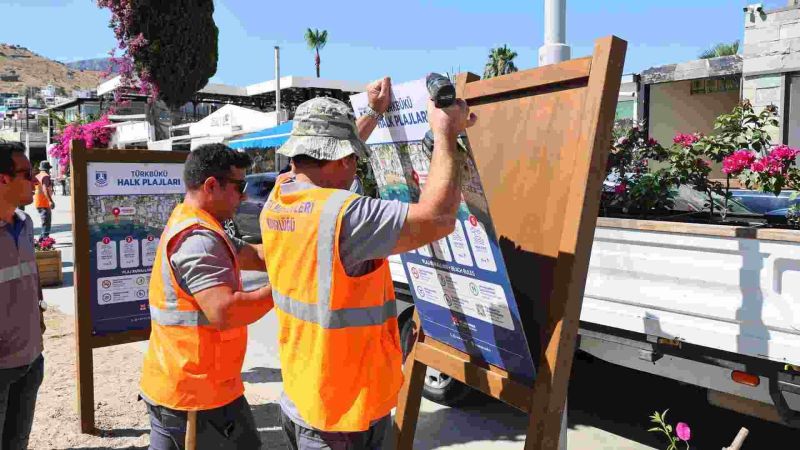 TÜRKBÜKÜ’NDEKİ HALK PLAJLARINDA DÜZENLEME ÇALIŞMALARI TAMAMLANDI
