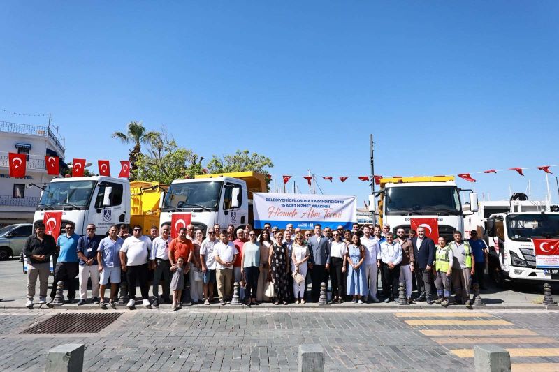Bodrum Belediyesi Filosunu Güçlendiriyor: 2026’da 15, Son İki Yılda Toplam 48 Yeni Araç Envantere Katıldı