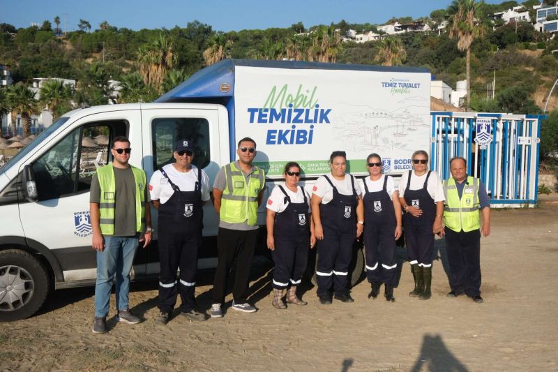MOBİL TEMİZLİK EKİBİ GÖREVDE