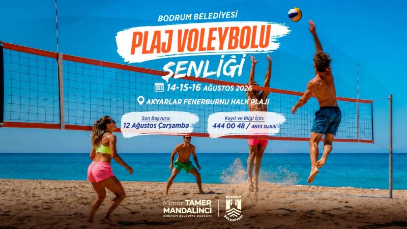 BELEDİYEDEN PLAJ VOLEYBOLU ŞENLİĞİ