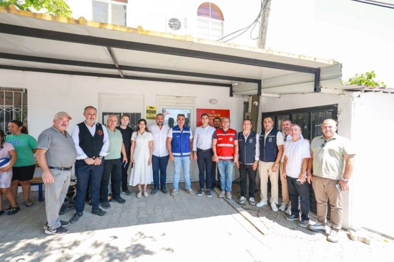 BAŞKAN MANDALİNCİ SAHA ÇALIŞMALARINI KARAOVA’DA SÜRDÜRDÜ