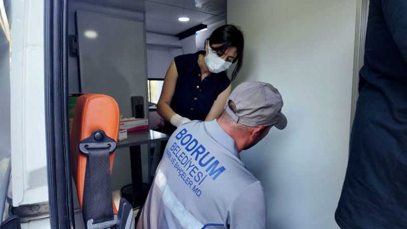 BODRUM BELEDİYESİNDEN SAHA PERSONELİNE GENİŞ KAPSAMLI SAĞLIK TARAMASI