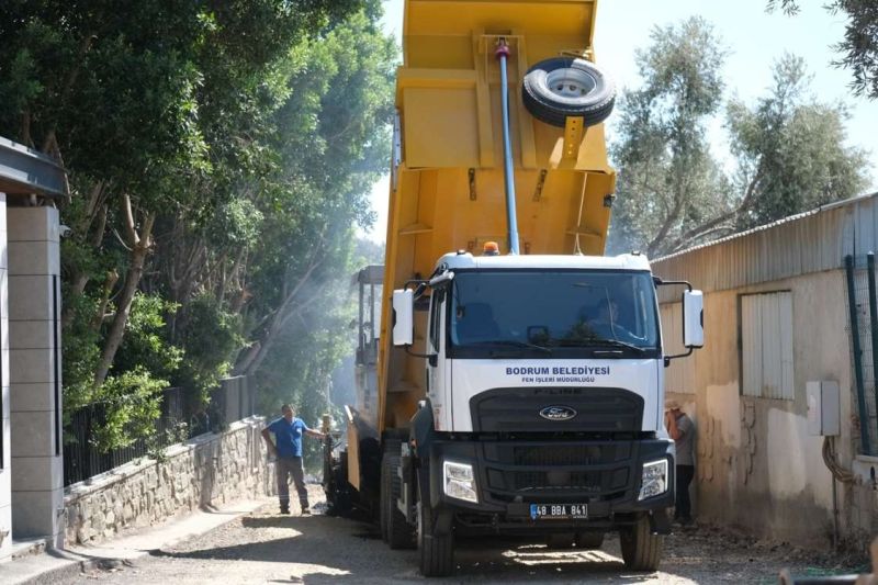 BODRUM BELEDİYESİ ÜSTYAPI ÇALIŞMALARINI SÜRDÜRÜYOR