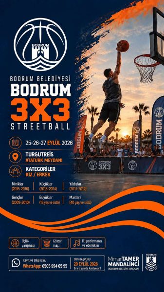 BODRUM 3X3 STREETBALL HEYECANI TURGUTREİS’TE YAŞANACAK