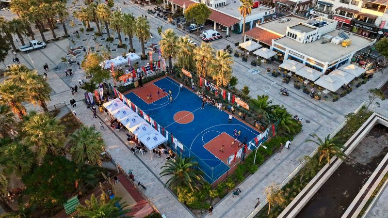 BODRUM 3X3 STREETBALL HEYECANI TURGUTREİS’TE BAŞLADI