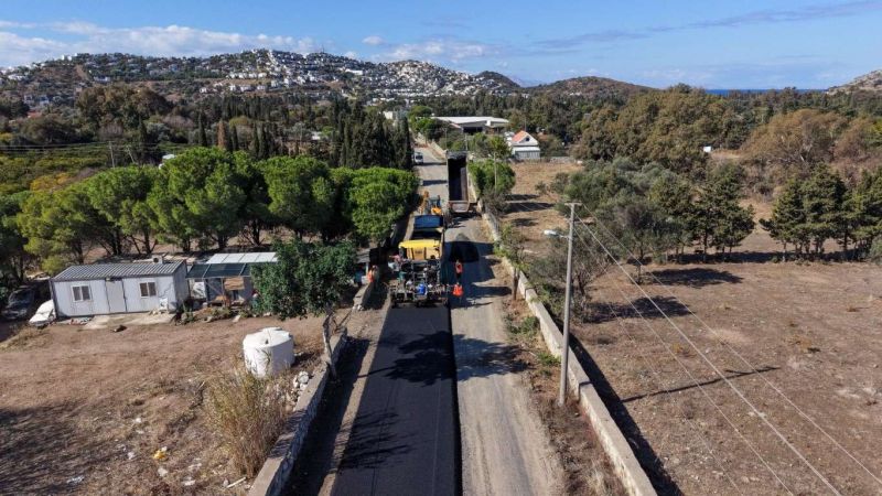 BODRUM’UN BEŞ MAHALLESİNDE ÜSTYAPI ÇALIŞMALARI SÜRÜYOR