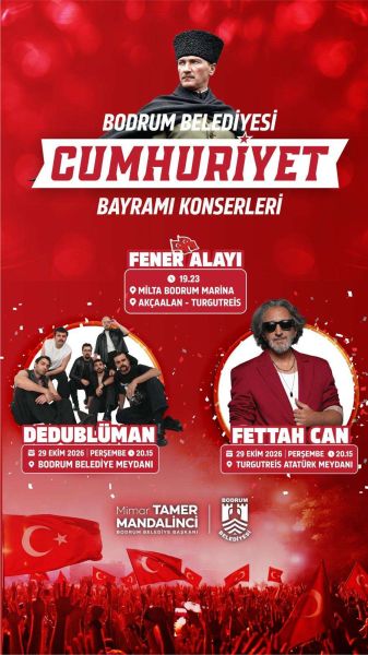 BODRUM’DA CUMHURİYET BAYRAMI COŞKUSU