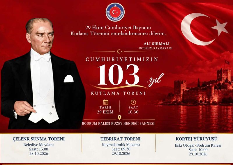 BODRUM’DA CUMHURİYET BAYRAMI COŞKUSU