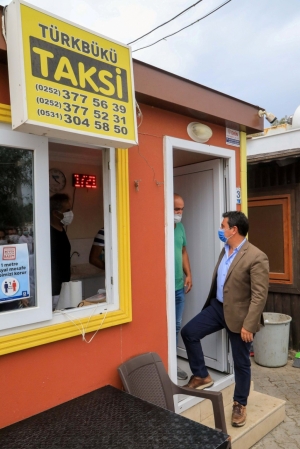 BAŞKAN ARAS TÜRKBÜKÜ ESNAFI İLE BULUŞTU