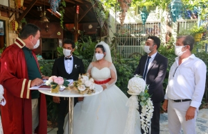 BODRUM BELEDİYESİ NİKAH TÖRENLERİNDE YENİ TEDBİRLERİ UYGULAMAYA BAŞLADI