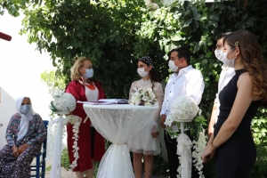 BODRUM BELEDİYESİ NİKAH TÖRENLERİNDE YENİ TEDBİRLERİ UYGULAMAYA BAŞLADI