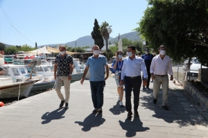 BAŞKAN ARAS TORBA VE GÖLKÖY'DE İNCELEMELERDE BULUNDU