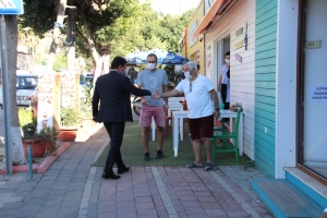 BAŞKAN ARAS BİRİM MÜDÜRLERİYLE YİNE SAHADAYDI