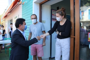 BAŞKAN ARAS BİRİM MÜDÜRLERİYLE YİNE SAHADAYDI