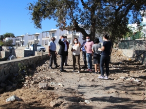 BAŞKAN ARAS BİRİM MÜDÜRLERİYLE YİNE SAHADAYDI