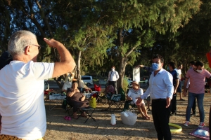 BAŞKAN ARAS BİRİM MÜDÜRLERİYLE YİNE SAHADAYDI