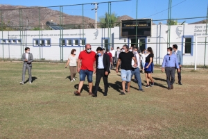 BAŞKAN ARAS BİRİM MÜDÜRLERİYLE YİNE SAHADAYDI