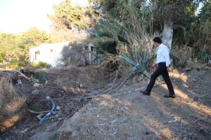 BAŞKAN ARAS BİRİM MÜDÜRLERİYLE YİNE SAHADAYDI