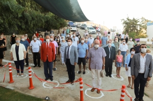 BAŞKAN ARAS ATATÜRK BÜSTÜ’NÜN AÇILIŞINI GERÇEKLEŞTİRDİ