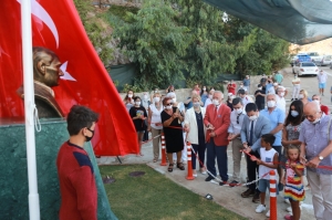 BAŞKAN ARAS ATATÜRK BÜSTÜ’NÜN AÇILIŞINI GERÇEKLEŞTİRDİ