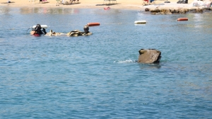 TÜRKBÜKÜ SAHİLİNDE DENİZ DİBİ TEMİZLİĞİ