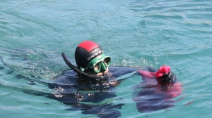 TÜRKBÜKÜ SAHİLİNDE DENİZ DİBİ TEMİZLİĞİ