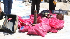 TÜRKBÜKÜ SAHİLİNDE DENİZ DİBİ TEMİZLİĞİ