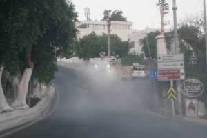 KURBAN KESİM YERLERİ İLE CADDE VE SOKAKLAR DEZENFEKTE EDİLDİ